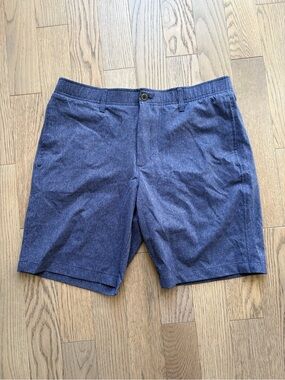 Under Armour Men's Navy Flat-Front Performance Shorts